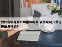 软件定制开发公司推荐哪家,软件定制开发流程是怎样的?