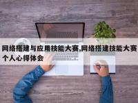 网络搭建与应用技能大赛,网络搭建技能大赛个人心得体会