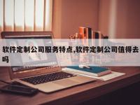 软件定制公司服务特点,软件定制公司值得去吗