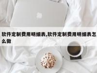 软件定制费用明细表,软件定制费用明细表怎么做